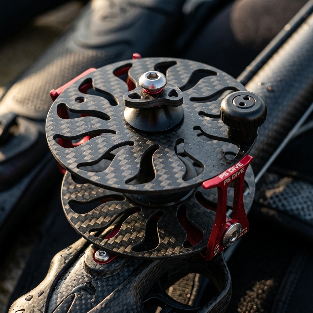 Carrete horizontal Carbon PS Dive | Marlinsubnorte