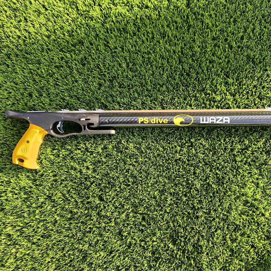 Fusil Ps-Dive Waza Carbon para pesca submarina con guía integral y cabezal Abierto