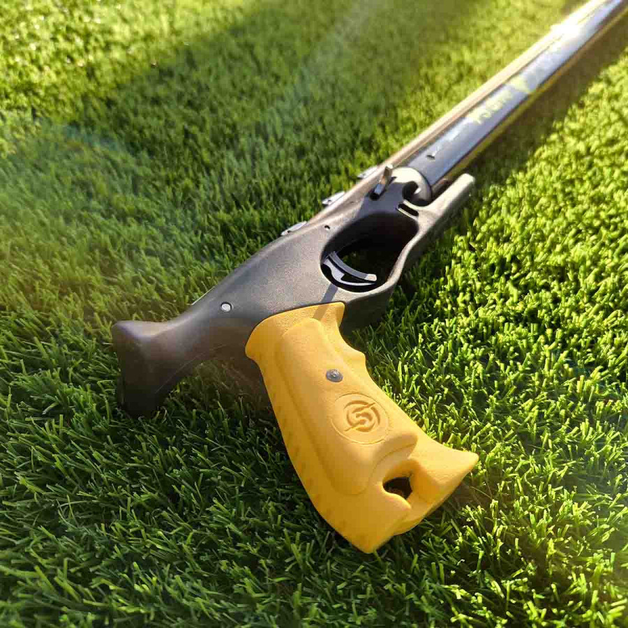 Fusil PS-Dive Waza Carbon con Guía integral cabezal abierto y doble goma