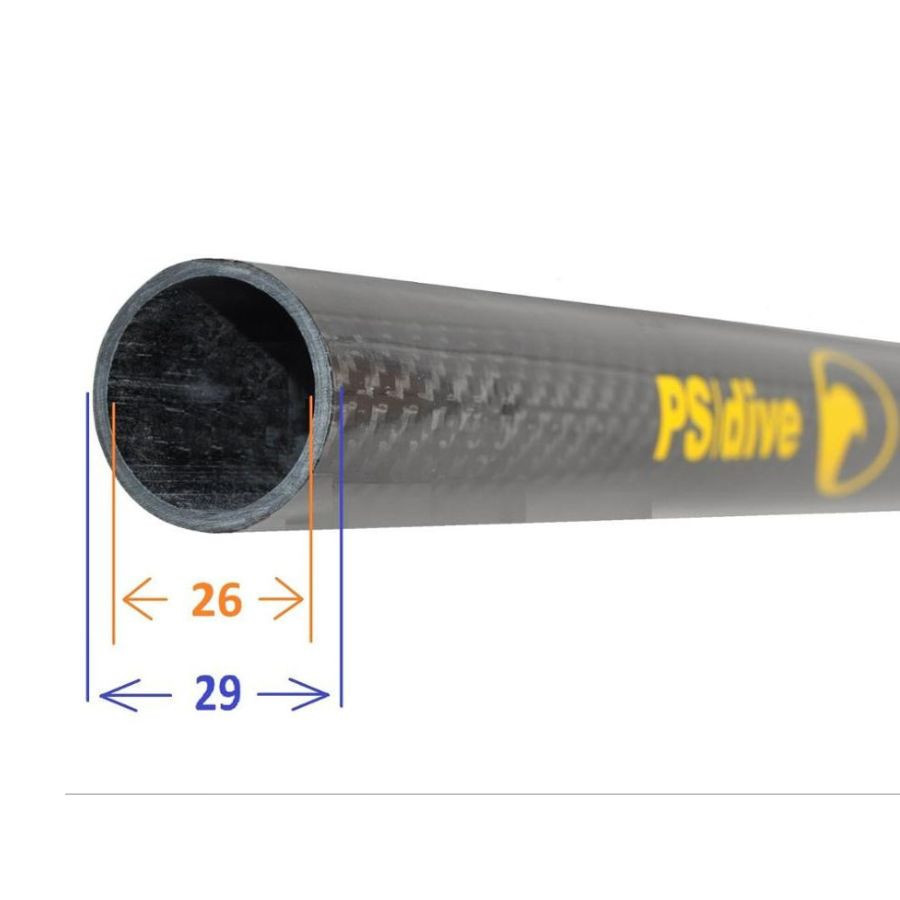 Tubo PS Dive Carbono 3K para fusiles de pesca submarina - Vista 3